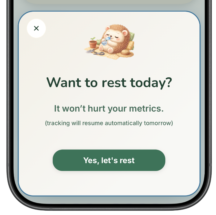 Rest days screenshot 1